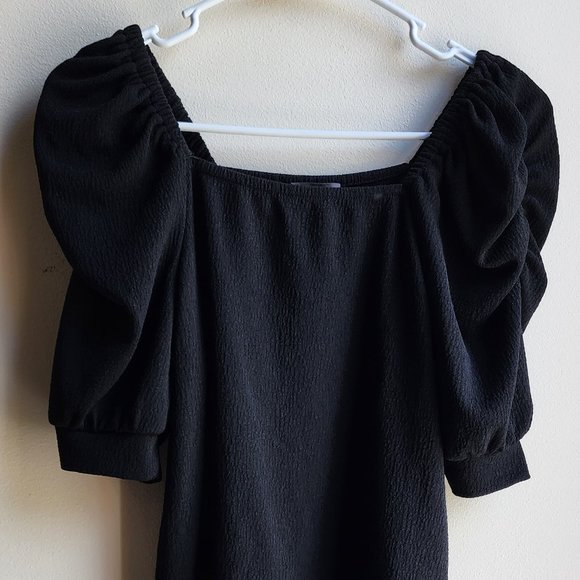 Vince Camuto Black Poofy Shortsleeve Jersey Size XS - Picture 4 of 13